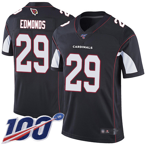 Arizona Cardinals Limited Black Men Chase Edmonds Alternate Jersey NFL Football #29 100th Season Vapor Untouchable